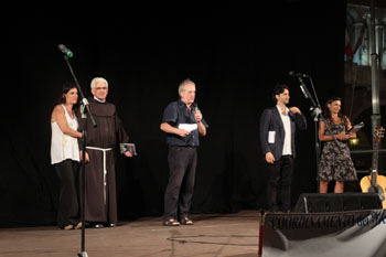 Paola Turci, Fra Beppe Prioli, Livio Ferrari, Luigi Marangoni e Daniela Melle